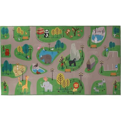 Tapis de Jeu d'Extérieur Zoo - Multi - 140 x 80 x H 0,5 cm - Livraison gratuite