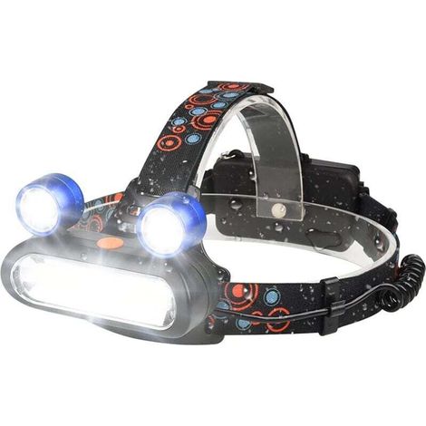 YMYNY Headlamp, LED Headlamp, 4 Modes 500LM USB Rechargeable Head Torch IPX5 Waterproof for Camping Hiking Running Fishing Jogging