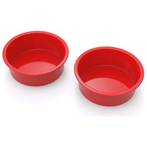 Moule a Gateau Silicone Rond 15 cm, 2Pcs Moule Silicone Air Fryer, Antiadhésif Petit Moules Pour Air Fryer Cuisson Dessert, Gateaus (1/5)