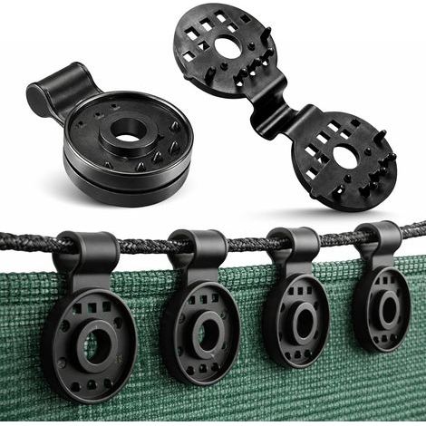 10er-Pack Befestigungsclips für Schattierungsnetze, Netzbefestigungsclips, Netzclips, Schattierungsnetz-Befestigungsclips, 10 (1/5)
