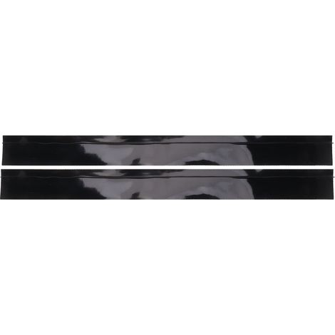 Lot de 2 bandes d’étanchéité en silicone pour cuisine – Noir – Bande en T anti-graisse – 25 pouces (63,5 cm) (1/5)