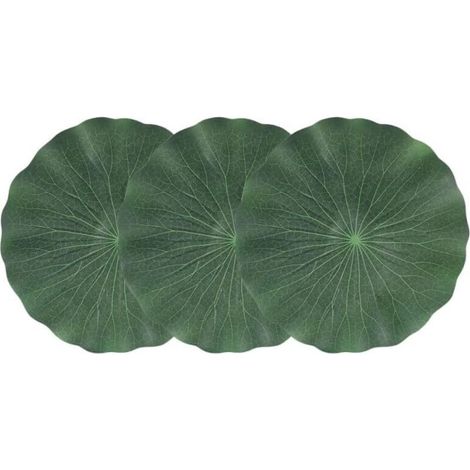 pezzi di foglie di loto artificiali, ninfee, ghirlande di foglie di loto, decorazioni per laghetti artificiali simulate, 28 cm (1/4)