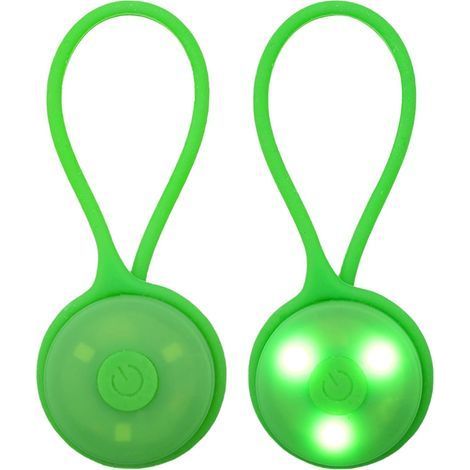 Flashing Lights for School Backpacks, Hanging Safety Reflectors, Running Light for School Backpacks, Safety Lighting, Hiking, Running, Pets (Green) (1/5)