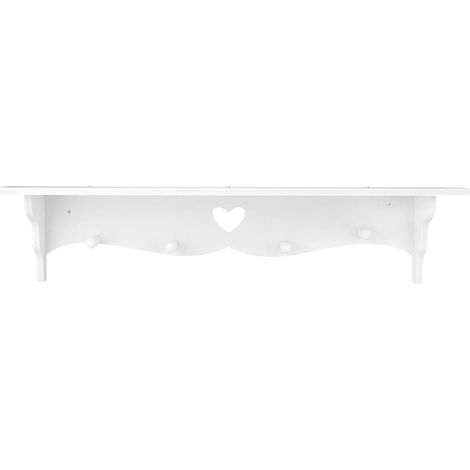Hollow PVC Wall Shelf in the Shape of a Love, Easy Installation, Space Saving, Storage Rack for Living Room, Bedroom, Children's Room Decoration (1/5)