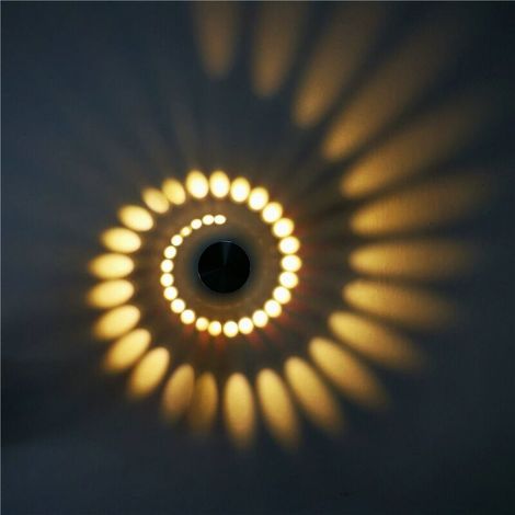 Aplique de pared LED moderno de aluminio, 3 W, decorativo, para habitaciones infantiles, pasillos, hoteles, restaurantes, cocinas y comedores - Crezuo