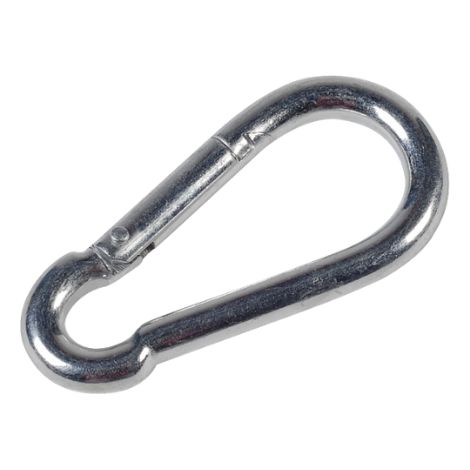 5 Mousquetons de pompier galvanisé 80 x 8 mm HORIZONT