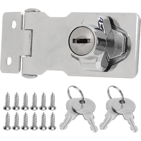 Mors de verrouillage à clé - Lot de 2 - Sécurisez vos tiroirs, boîtes aux lettres et portes d'armoires