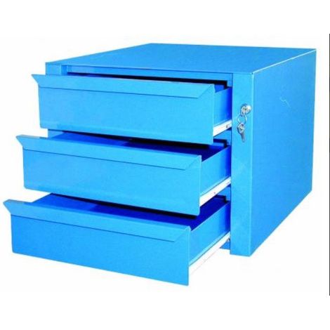 Outifrance – Bloc de rangement 3 tiroirs 540x485x390mm – Fermeture à clés – Glissières à galets – Pour outils et accessoires - 540X485-H390 (1/6)