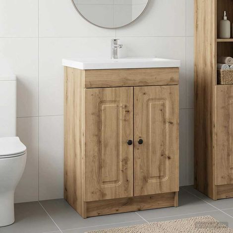 Cabinet debajo del fregadero Roble Artesanal 56 x 37,5 x 81 cm