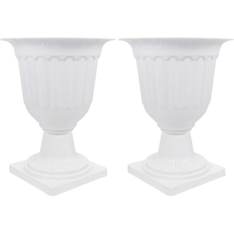 Blumentopf in römischer Säulenform aus Kunststoff 2 Stück