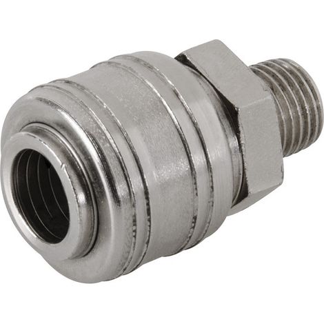 Raccord automatique air comprime euro-filetage male 1/4 bsp (1/4)