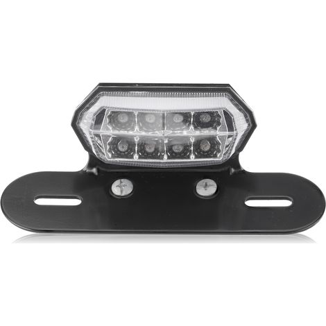 License Plate Tail Light Brake LED Lamp 12V Universal for Motorcycle Dirt Bike ATV (1/5)