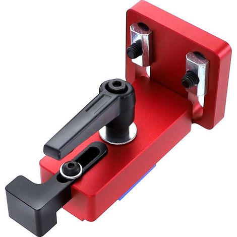 SHINING HOUSE Herramienta para trabajar la madera, tope de riel de inglete, tope de riel en T, tope de riel de inglete, herramienta para trabajar la madera tipo 45, límite de longitud preciso (1/5)