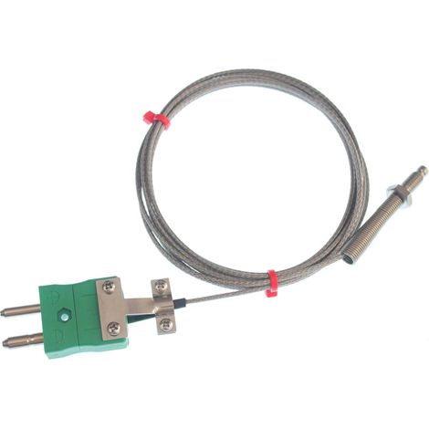 Thermocouple type K, +350°C max à Fiche mâle standard ( Prix pour 1 )