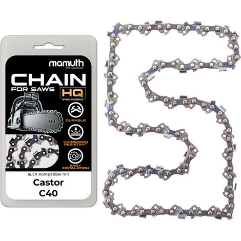 Chaîne de tronçonneuse 40cm 1,5mm 0,325" 66TG pour Castor C40 (1/4)