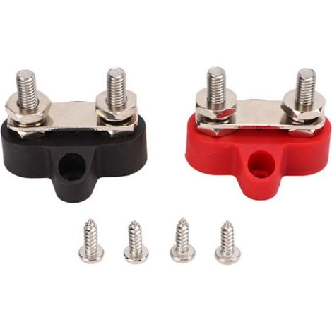 Boulon de distribution d'alimentation 48 V, bornier de mise à la terre de la batterie, connexion de barre omnibus, 1/4 pouce M6 (1/5)