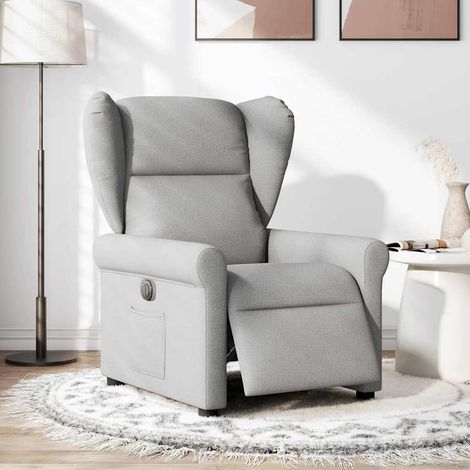 Maison Exclusive - Relaxsessel Elektrisch Wolkengrau Stoff