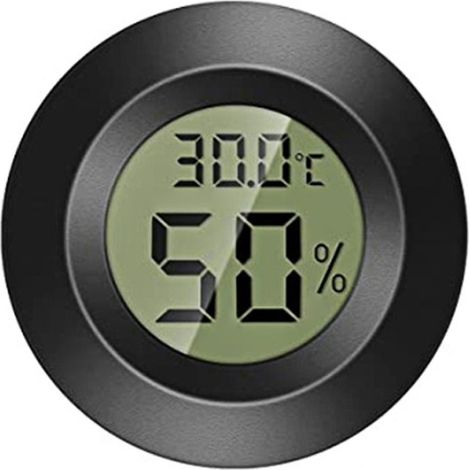 Thermometer-Hygrometer für den Innenbereich, Feuchtigkeitsmesser mit Temperaturanzeige von -0 °C bis 50 °C (32 °F bis 122 °F) und Feuchtigkeitsanzeige