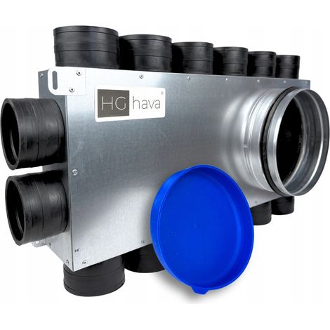 Boîte de distribution de ventilation FI 200 pour tuyau 14X FI 75 (1/5)