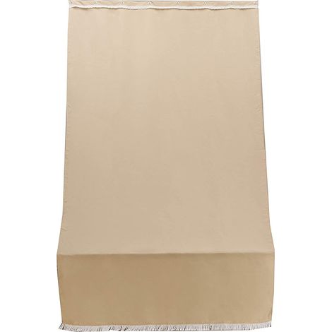TENDA DA SOLE BEIGE PER PORTA 140X250 CON OCCHIELLI IN METALLO (1/3)