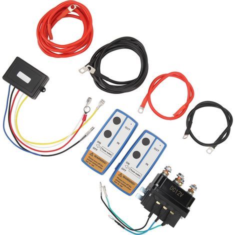 12V Funkfernbedienungsset für Seilwinde 63070, Hochleistungs-250A-Magnetrelais für ATVs, UTVs und LKWs von 2000 bis 5000 lbs. (1/5)