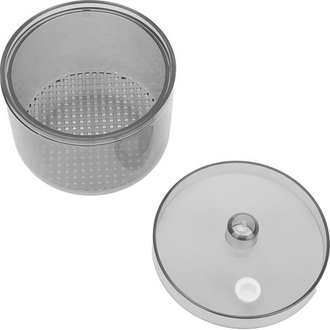 Nettoyeur et Désinfecteur pour Fraises Dentaires, Boîte de Trempage Transparente Gris pour Instruments Dentaires (1/5)