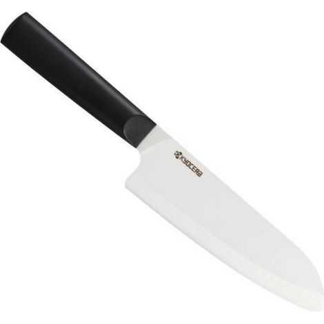 Santoku-messer mit 16 cm langer klinge aus schwarzer keramik - Kyocera - TK-160WH-BK