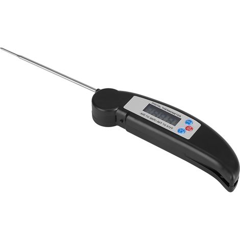 Thermomètre de cuisson numérique pour viande, barbecue, cuisine, sonde de température noire, mesure précise et rapide (1/5)