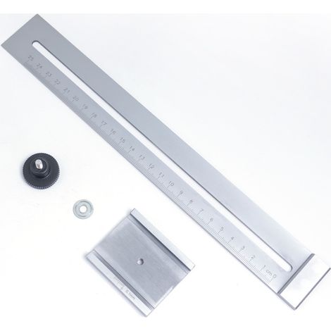 Jauge de Marquage en acier Inoxydable, Industriel de Haute Précision Règle de Ligne de jauge de Marquage Travail du bois pour une variété de Baliser les travaux 0-250MM