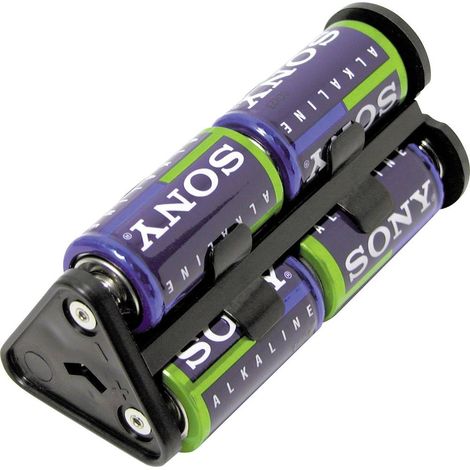 MPD BU1-M-402 Portabatteria 6x 1/2 Torcia (C) Contatto polo (L x L x A) 112 x 53 x 48 mm (1/2)