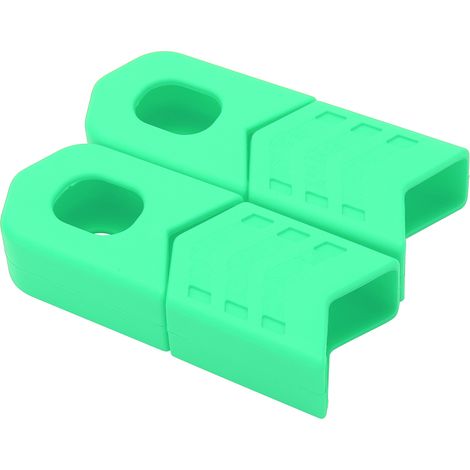 Lot de 4 protège-manivelles de vélo en silicone vert, pour DH, FR, AM et XC (1/5)