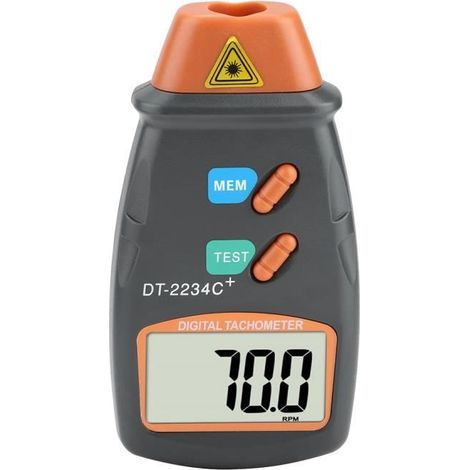 EBTOOLS tachymètre numérique Outil de compteur de vitesse d\'appareil de contrôle sans contact de tachymètre laser de poche (1/4)