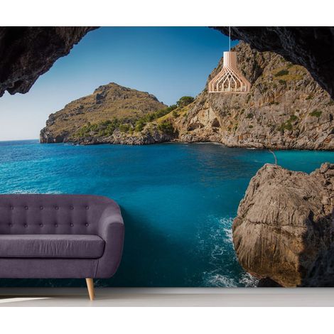 Papier Peint Paysage - Falaises Marines - 150 x 250 cm (1/2)