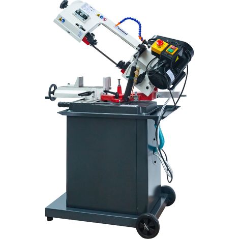 Torros – Scie à ruban mobile pour métaux – Capacité de coupe ronde 128 mm – Puissance 550W – 3 vitesses – Angle réglable -45°/+60° – SC135G