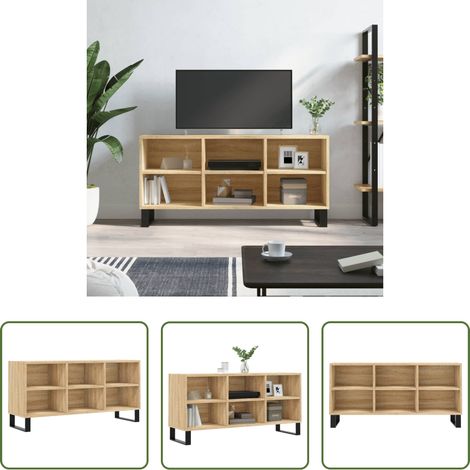 vidaXL Sonoma-Eiche - TV-Schrank Sonoma-Eiche 103,5x30x50 cm Holzwerkstoff (1/5)