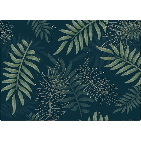 Set de table feuillage vert et or (1/2)