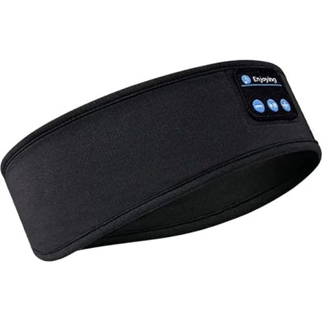 Diadema Elástica con Auriculares Bluetooth Negro (1/3)