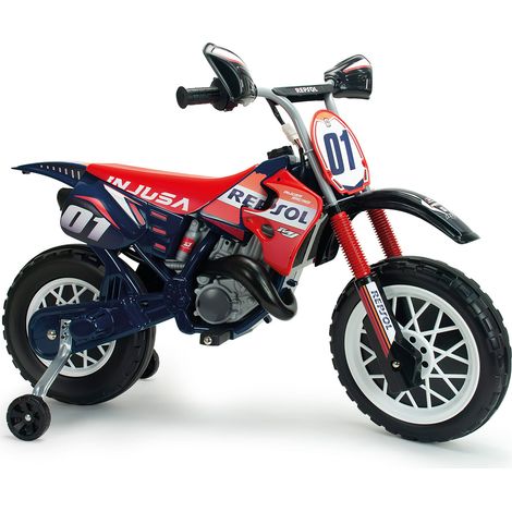 Moto Elettrica per Bambini 6V Cross Repsol Design Sportivo Fino a 6 km/h Blu (1/5)
