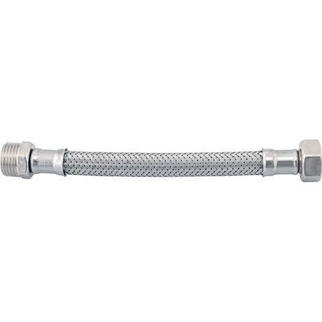 Idrobric Flessibile Bagno Acciaio Inox Cromato 30 cm 1/2" MF