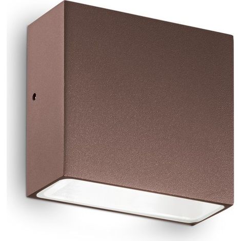Ideal Lux TETRIS-1 - Downlight mural extérieur 1 lumière café IP44, G9