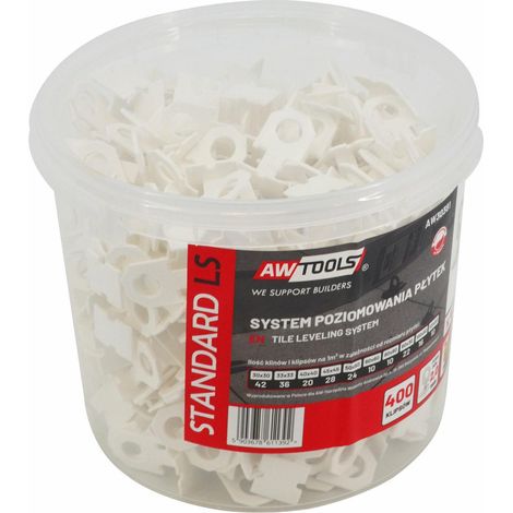 AWTOOLS SYSTEM POZIOMOWANIA ST 2,0mm 400(KLIPS 7-15mm)