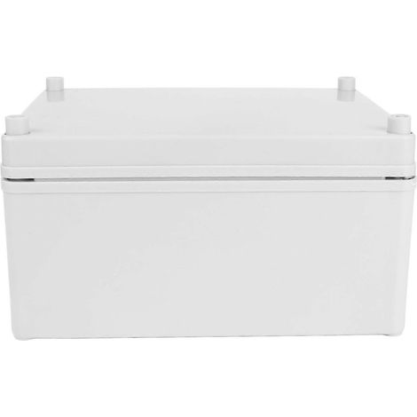 Boîte de jonction extérieure avec plaque de montage, plastique ABS, étanche IP67, grise