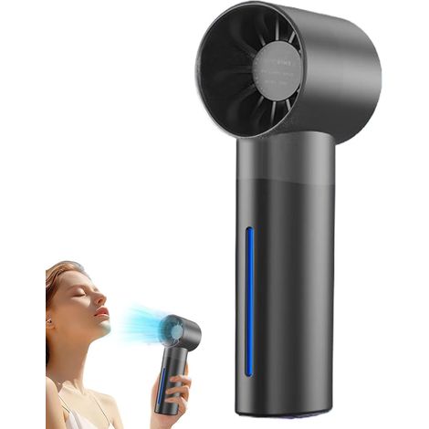 Petit Ventilateur de Poche - Ventilateur de Poche avec Brumisation,Équipement Rafraîchissant Silencieux 5 Vitesses Réglables pour Voyage Plage Lecture (1/5)