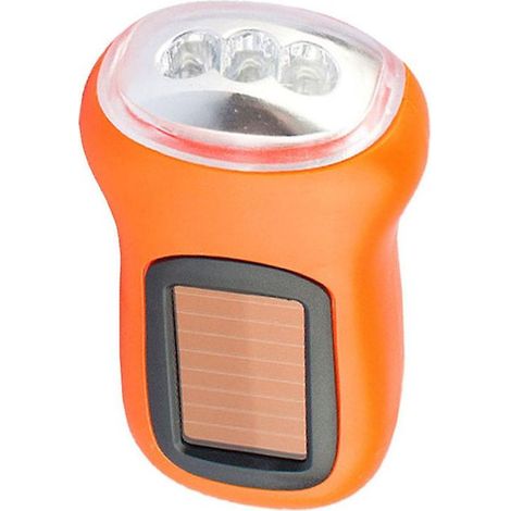 LED-Campingtaschenlampe, solarbetriebene Kurbeltaschenlampe, zufällige Farbe (1/5)
