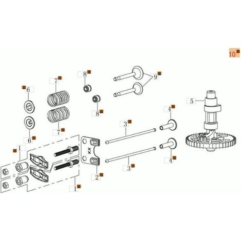 KIT DE VÁLVULAS ORIGINALES EMAK L66151572