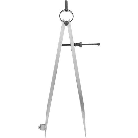 Compas de traçage rotatif 250mm pour menuiserie, outil de dessin technique avec pointe sèche et séparateur de lignes, compas de précision réglable pour artisanat et bricolage (1/5)