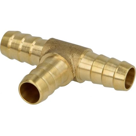 Té pour flexible en laiton 3/4''