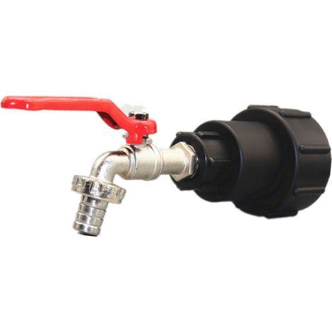 Robinet Cuve 3/4" S60X6 Raccord Cuve Extension Intégrée Bouchon Cuve Robinet Cuve Plastique Accessoires Cuve Adaptateur Cuve (1/5)