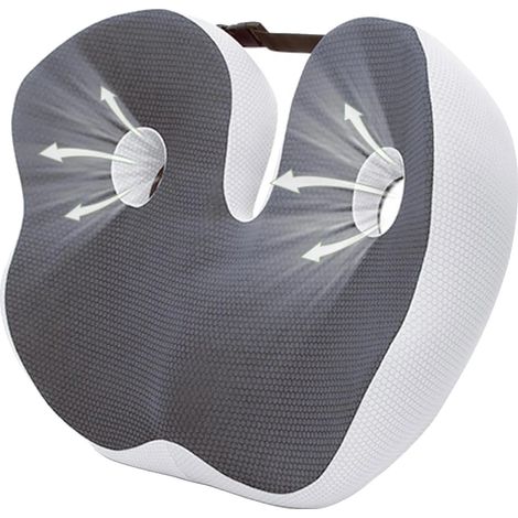 Cojín ortopédico, diseño ergonómico, ancho ajustable, GRIS OSCURO (1/2)