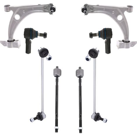 KIT BRACCIO OSCILLANTE 8 PEZZI COMPATIBILE CON SEAT ALHAMBRA (710, 711) 2.0 TDI / Kit Sospensione Completo OE/OEM / Bracci Oscillanti + Testine Sterzo / Sostituzione Diretta OEM